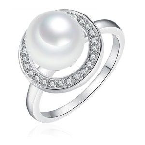 Perlový prsten Pearls Of London Sea, vel. 56