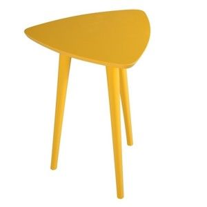 Žlutý příruční stolek Durbas Style Trio