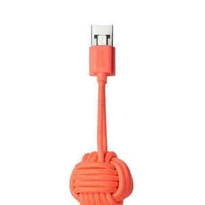 Oranžový nabíjecí kabel s Micro USB Native Union Key Cable