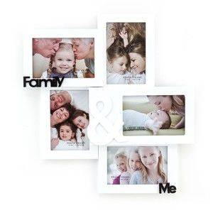 Dřevěný nástěnný fotorámeček Tomasucci Family And Me, pro fotografie 10 x 15 cm