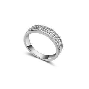 Prsten s krystaly Swarovski Cubic, velikost 56
