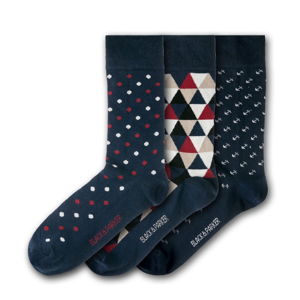 Sada 3 párů unisex ponožek Black&Parker London Eden Projects, velikost 37 - 43