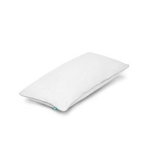 Bílý povlak na polštář s šedým proužkem Mumla Basic, 30 x 60 cm