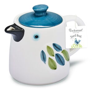 Modro-bílá keramická konvice na čaj Forest Birds – Cooksmart ®