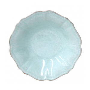 Tyrkysový polévkový talíř z kameniny Casafina Impressions, ⌀ 24 cm