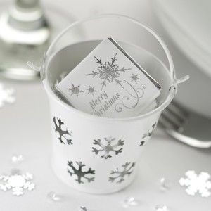 Sada 5 dekorativních kyblíčků Neviti Snowflake