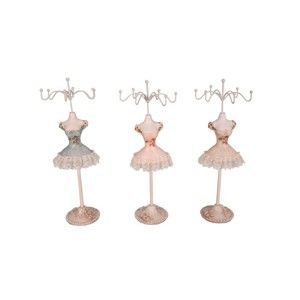 Sada 3 stojánků na šperky Antic Line Ballerinas, výška 25 cm