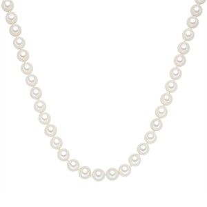 Bílý perlový náhrdelník Perldesse, ⌀ 10 mm x délka 45 cm