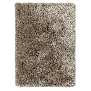 Hnědý ručně tuftovaný koberec Think Rugs Monte Carlo Mink, 80 x 140 cm