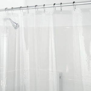 Průhledný sprchový závěs iDesign PEVA, 183 X 183 cm