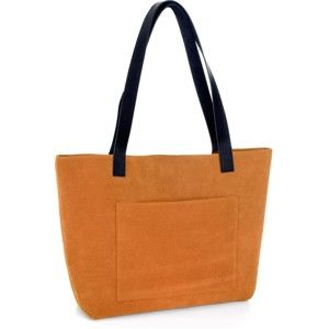 Oranžová kožená kabelka Woox Rostellum