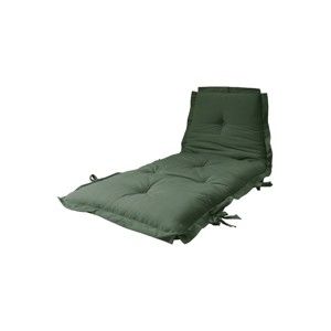 Variabilní olivově zelený futon Karup Design Sit & Sleep Olive Green, 80 x 200 cm