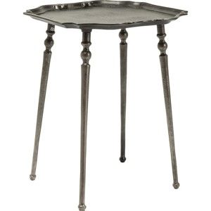 Odkládací stolek v tmavě stříbrné barvě Kare Design Endris