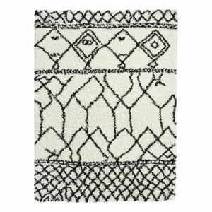 Černo-bílý koberec Think Rugs Scandi Berber, 200 x 290 cm