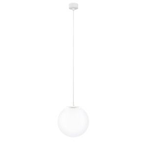 Bílé závěsné svítidlo s bílým kabelem Sotto Luce Tsuri, ⌀ 25 cm