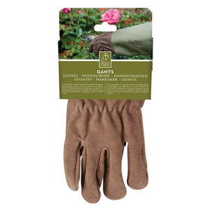 Zahradnické kožené rukavice s olivovým lemem Esschert Design Spelter