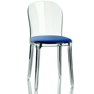 Židle s modrým sedákem Magis Vanity