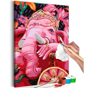 DIY set na tvorbu vlastního obrazu na plátně Artgeist Ganesha, 60 x 40 cm