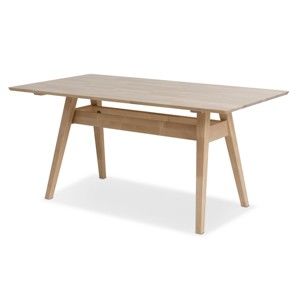 Ručně vyráběný jídelní stůl z masivního březového dřeva Kiteen Notte, 75 x 160 cm