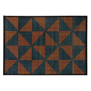 Oranžovo-černý koberec Cosmopolitan design Benelux, 133 x 190 cm