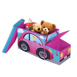 Dětská taburetka s úložným prostorem JOCCA Pink Car