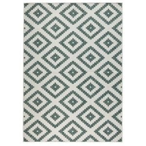 Zeleno-krémový venkovní koberec Bougari Malta, 160 x 230 cm