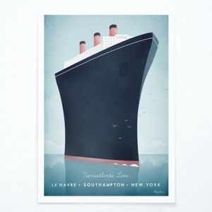Plakát Travelposter Cruise Ship, A2