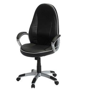 Černo-bílá kancelářská židle Furnhouse Speedy