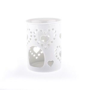 Bílá keramická aromalampa Dakls, výška 8,5 cm