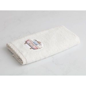 Krémově bílý bavlněný ručník Madame Coco, 30 x 46 cm