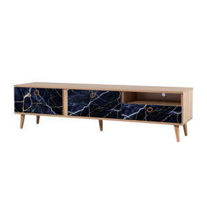 TV stůl Stella Blue Marble, šířka 46 cm