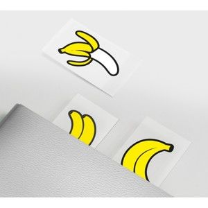 Sada 100 ks lepicích záložek Just Mustard Banana