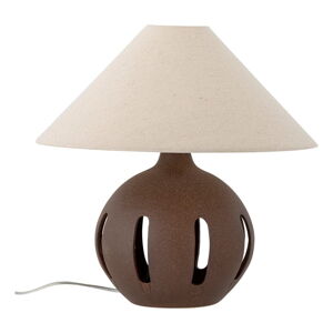 Krémová stolní lampa s textilním stínidlem (výška 40,5 cm) Liana – Bloomingville