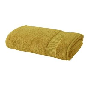 Hořčicově žlutý bavlněný ručník Bella Maison Basic, 100 x 150 cm