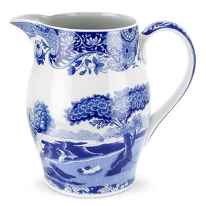 Bílomodrý porcelánový džbánek Spode Blue Italian, 1,75 l