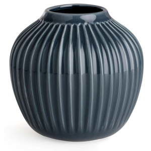 Antracitová kameninová váza Kähler Design Hammershoi, výška 12,5 cm