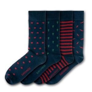 Sada 4 párů ponožek Black & Parker London Trewithen, vel. 37 - 43