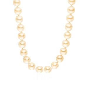 Světle oranžový perlový náhrdelník Pearls of London Mystic, délka 80 cm