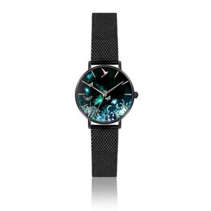 Dámské hodinky s páskem z nerezové oceli v černé barvě Emily Westwood Forest
