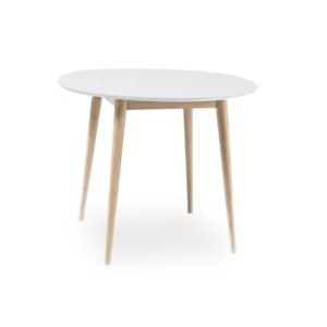 Stůl s bílou deskou Signal Larson, ⌀ 90 cm