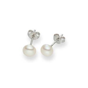 Bílé perlové náušnice Nova Pearls Copenhagen Antaios