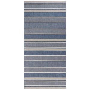 Modrý venkovní koberec NORTHRUGS Strap, 80 x 200 cm
