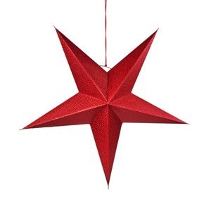 Červená papírová dekorativní hvězda Butlers Magica, ⌀ 60 cm
