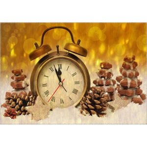 Koberec Vitaus Christmas Period Clock, 50 x 80 cm