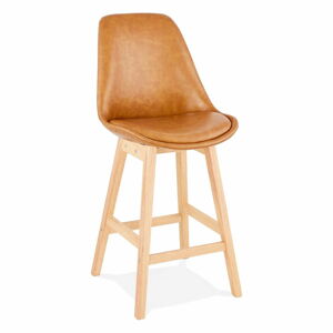 Hnědá barová židle Kokoon Janie Mini, výška sedu 65 cm