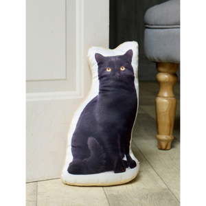 Zarážka do dveří s potiskem černé kočky Adorable Cushions