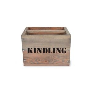 Krabice na třísky ze smrkového dřeva Garden Trading Kindling, 28 x 28 cm