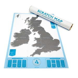 Seškrabávací mapa Luckies of London Britské ostrovy