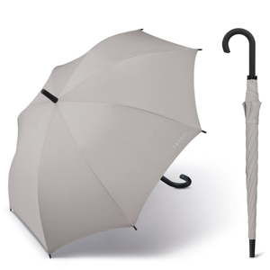 Světle šedý větruodolný holový deštník Ambiance Esprit, ⌀ 105 cm