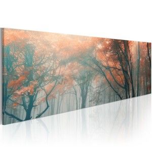 Obraz na plátně Artgeist Autumn Waterfall, 120 x 40 cm